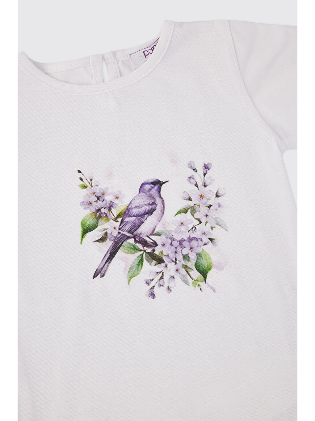 Kız Bebek Beyaz-Lila Etek Takım-3