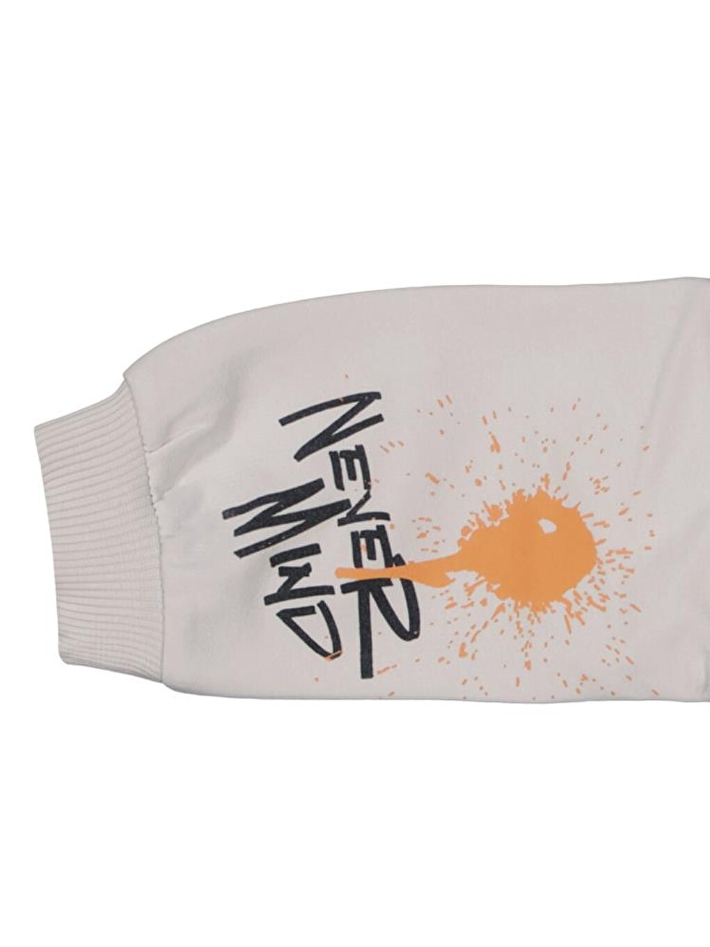 Bej Baby Graffiti Baskılı 6-18 Ay Sweatshirt-1