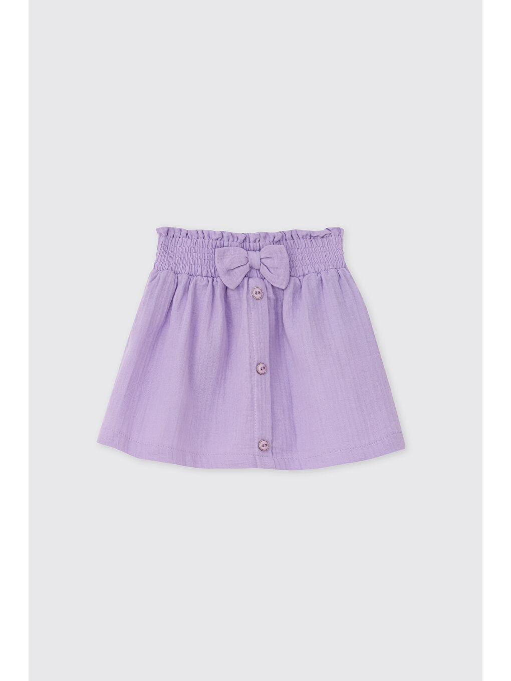 Kız Bebek Beyaz-Lila Etek Takım-4