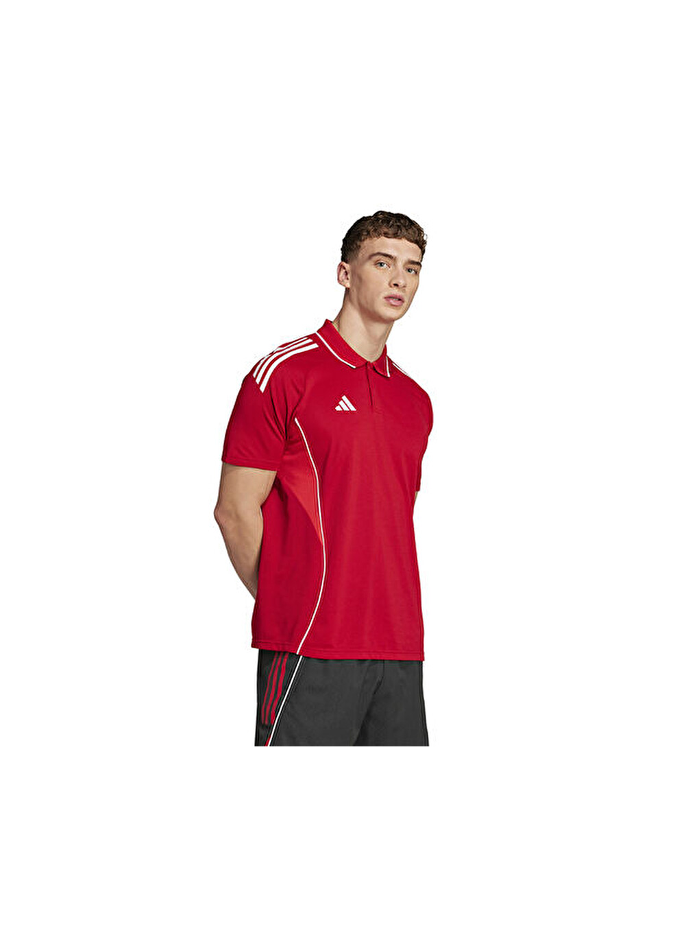 Tiro25c Erkek Futbol Polo Yaka Tişört Jy1805 Kırmızı-2