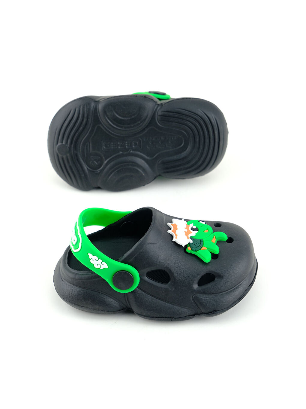 Siyah Bebe Erkek Yazlık Eva Rahat Taban Ev Banyo Bahçe Havuz Plan Terlik Sandalet-4