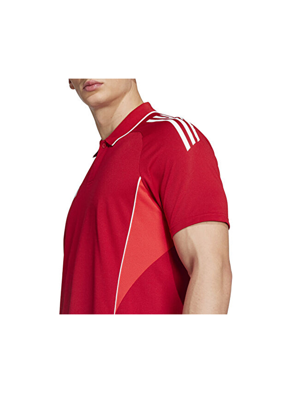 Tiro25c Erkek Futbol Polo Yaka Tişört Jy1805 Kırmızı-4