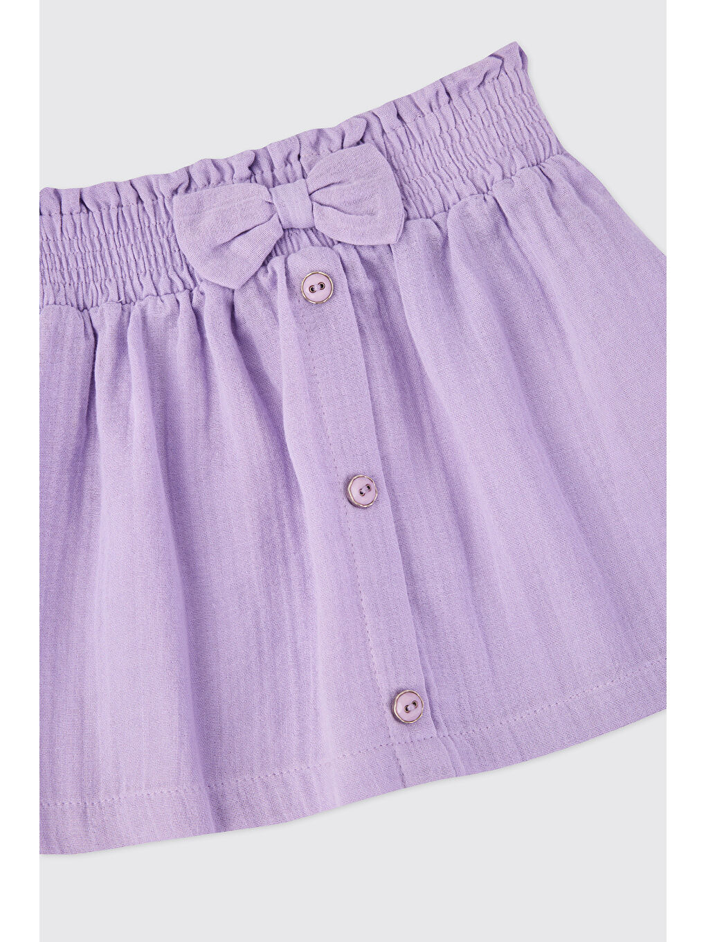 Kız Bebek Beyaz-Lila Etek Takım-6