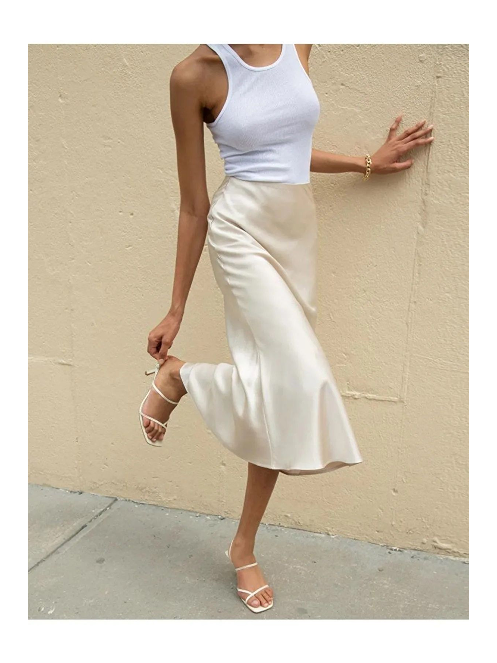 Ekru Saten Etek-1