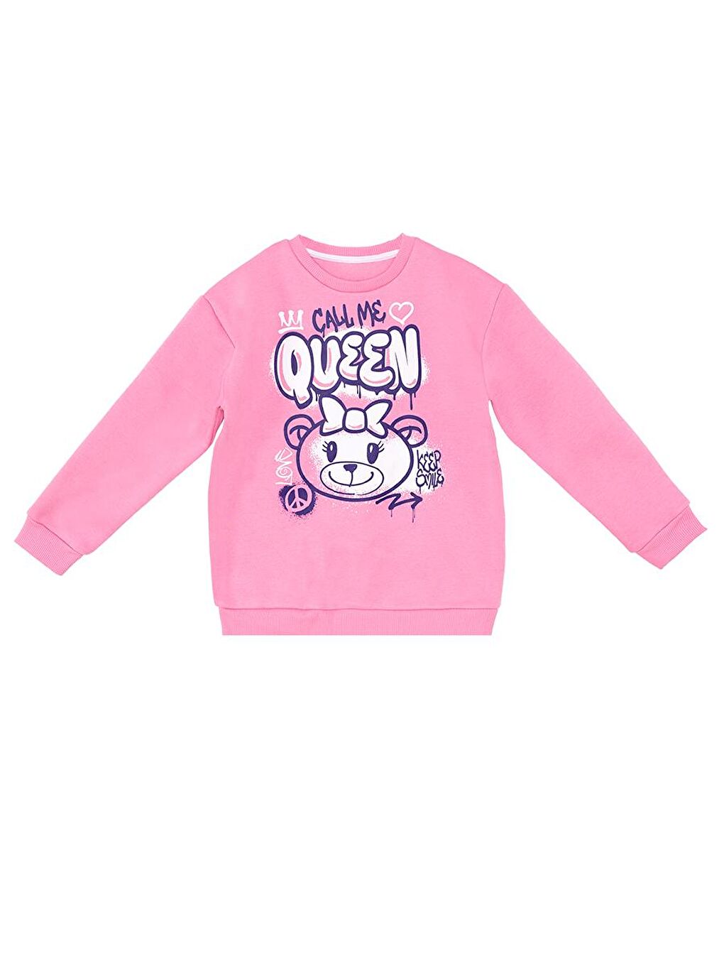 Denokids Pembe Queen Bear Kız Çocuk Eşofman Takım - 4