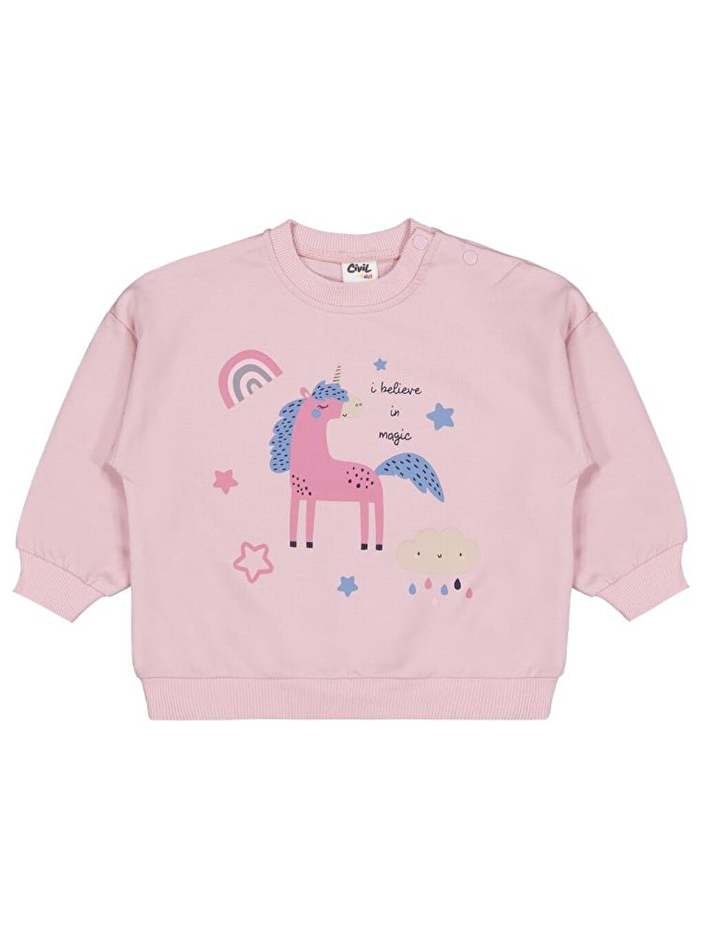 Pembe Baby Baskılı 6-18 Ay Sweatshirt