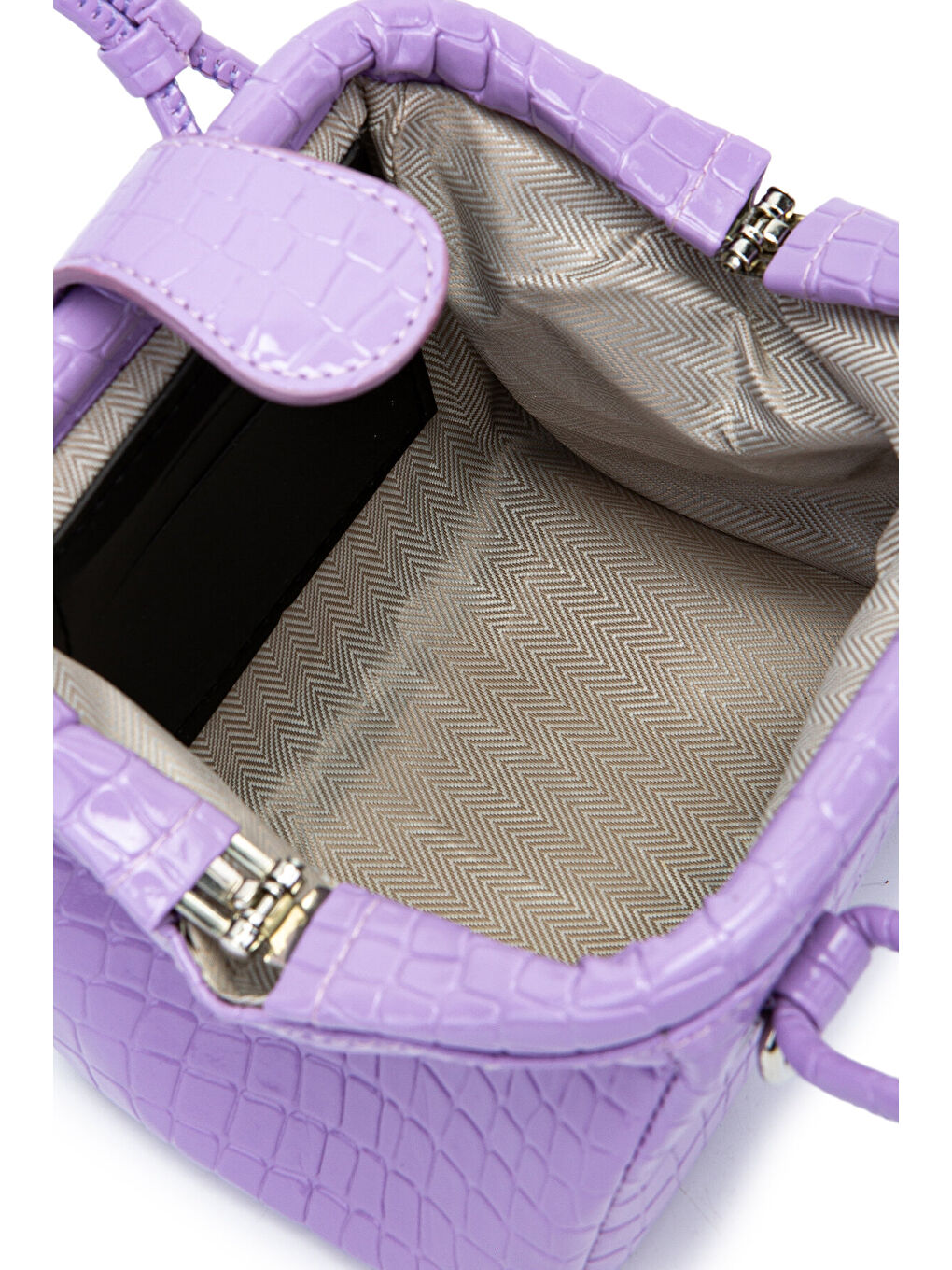 Mini Cluth Tokyo Kadın El Ve Çapraz Çanta Lila-5