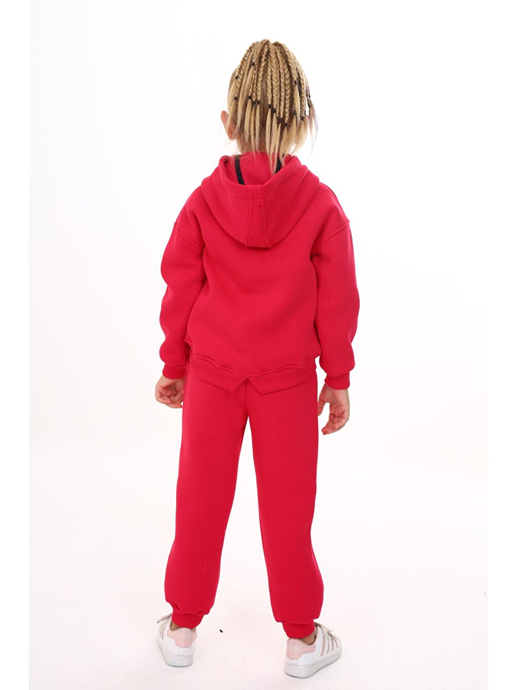 Fuşya Kız Çocuk Nakışlı Eşofman Takım-1