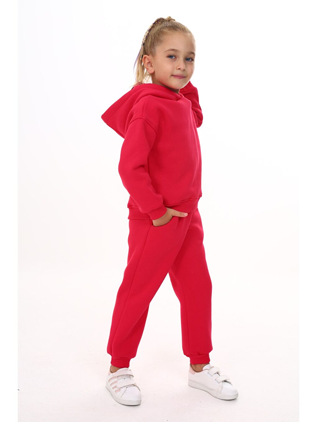 Fuşya Kız Çocuk Nakışlı Eşofman Takım-2