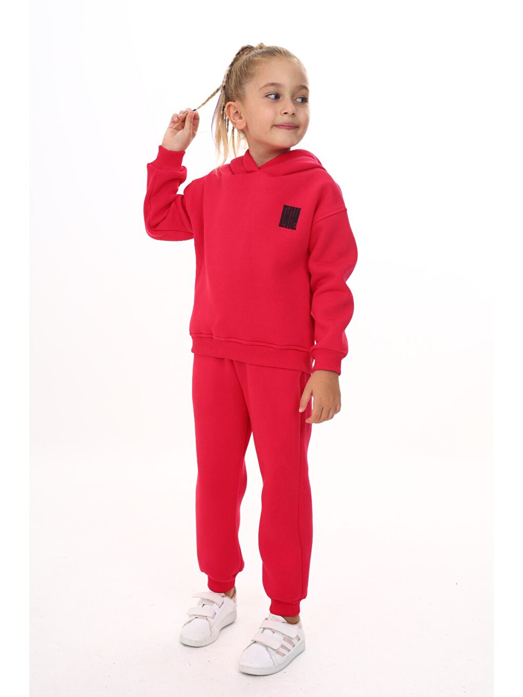 Fuşya Kız Çocuk Nakışlı Eşofman Takım-4