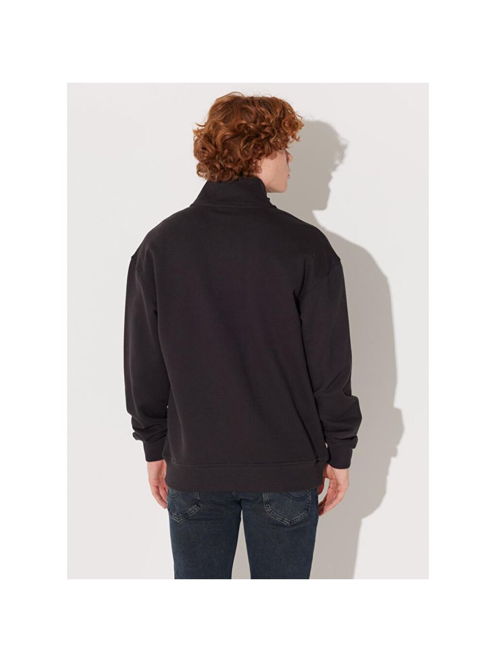 Erkek Siyah Sweatshirt-4