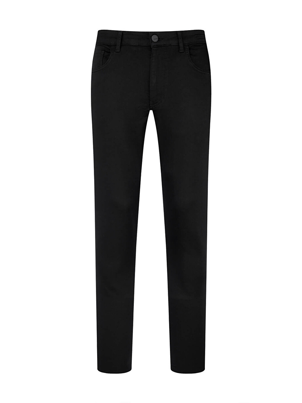 Siyah Slim Fit Pamuklu 5 Cep Kanvas Pantolon