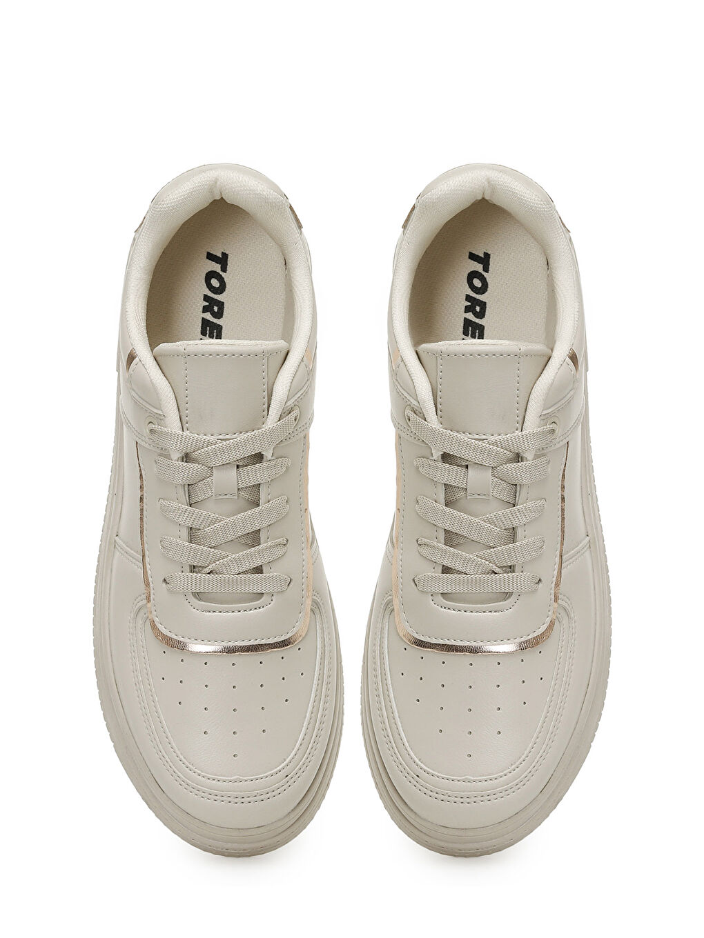 Bej TRX24S-005 5FX Krem Kadın Sneaker-3