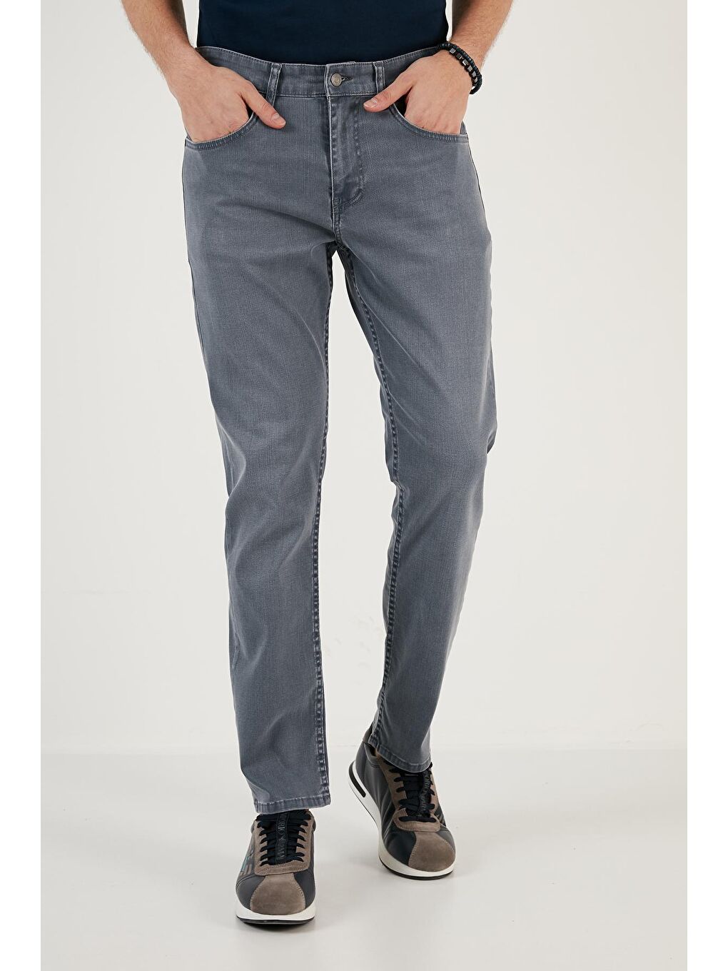 Mavi Pamuklu Yüksek Bel Comfort Fit Boru Paça Jeans 4411J79TEXAS-1