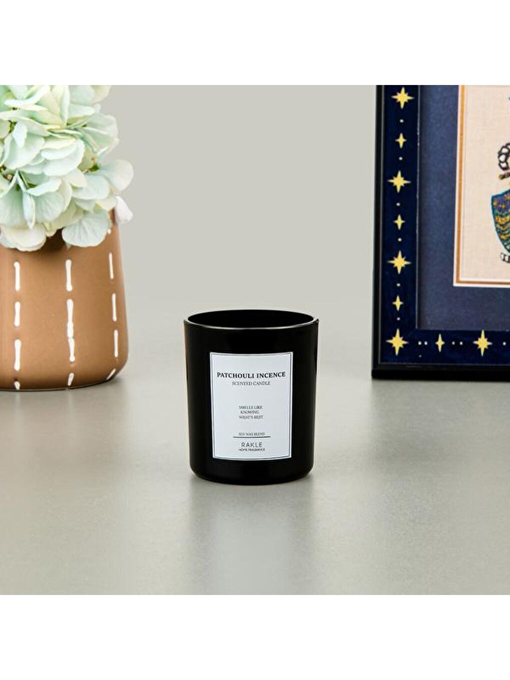 Le Jardin Paçuli Incence Kokulu Mum - Siyah - 120 gr