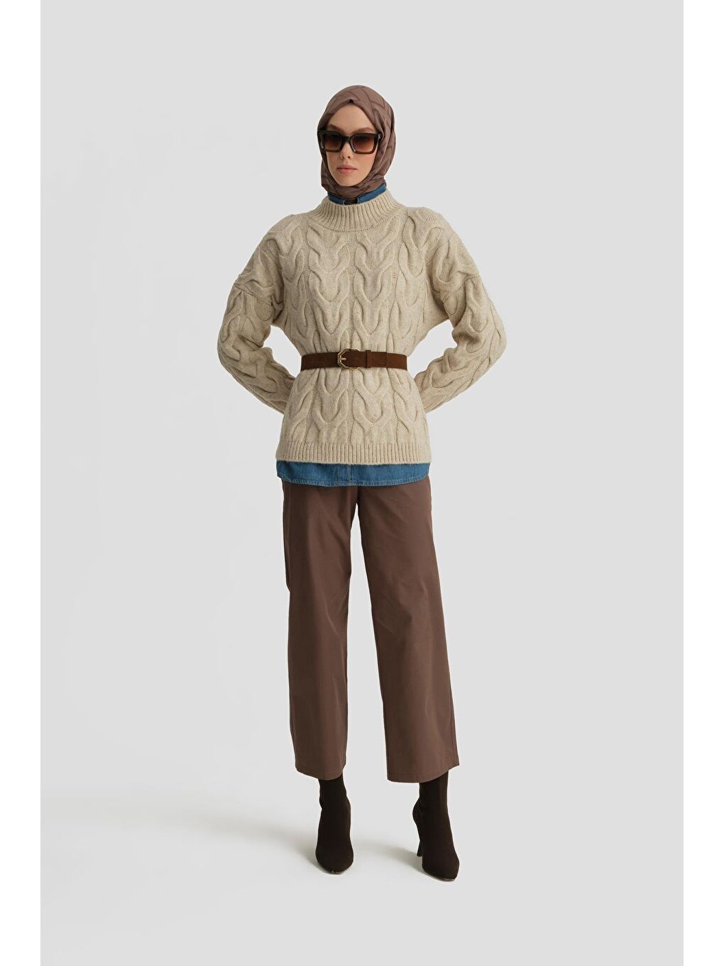 Straight Pantolon Ort2720 Kahverengi