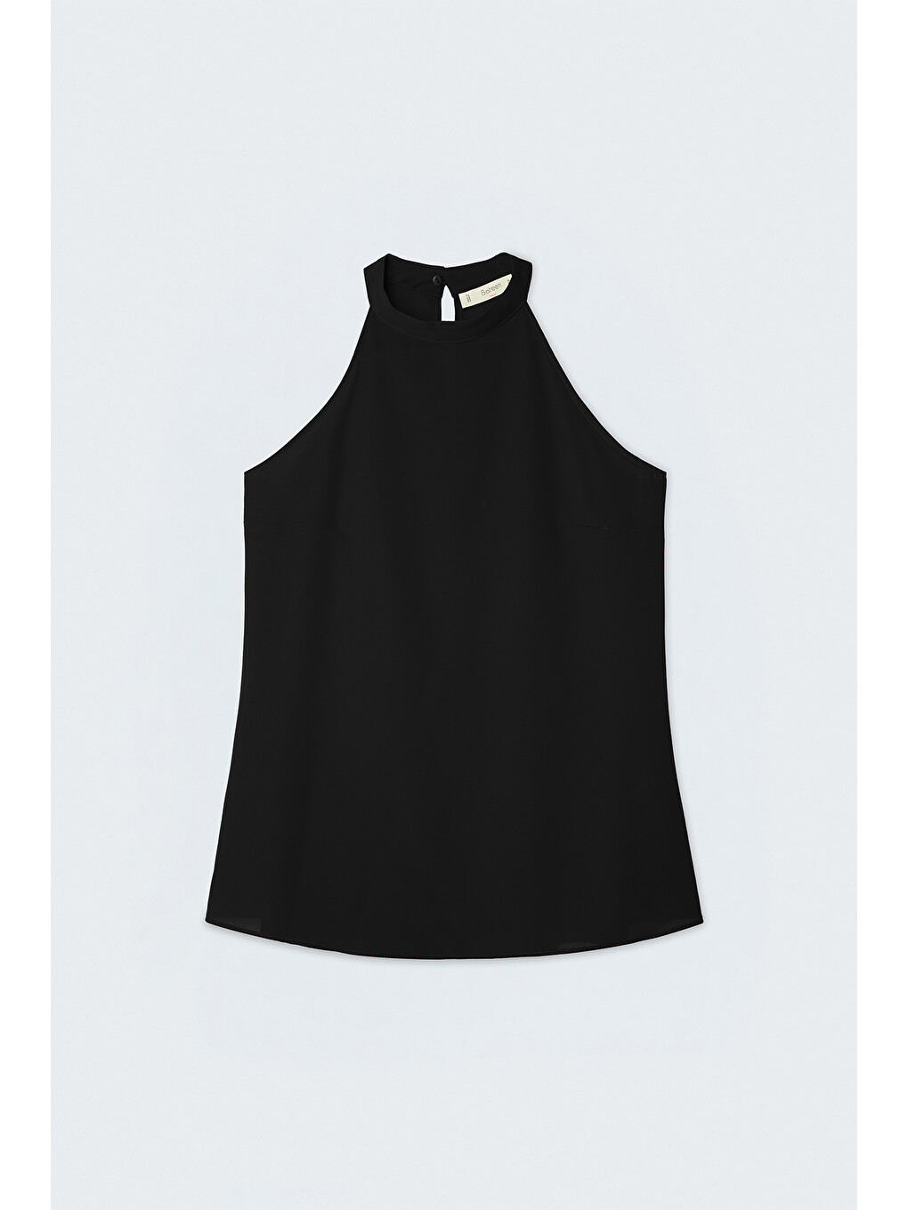 Halter Yaka Bluz - Siyah-3