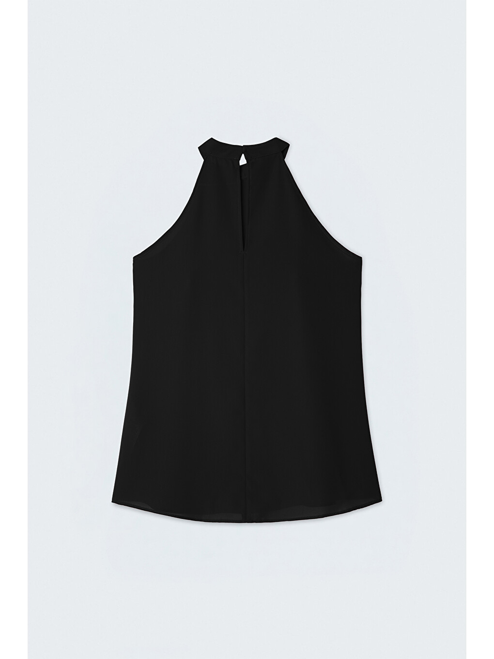 Halter Yaka Bluz - Siyah-5