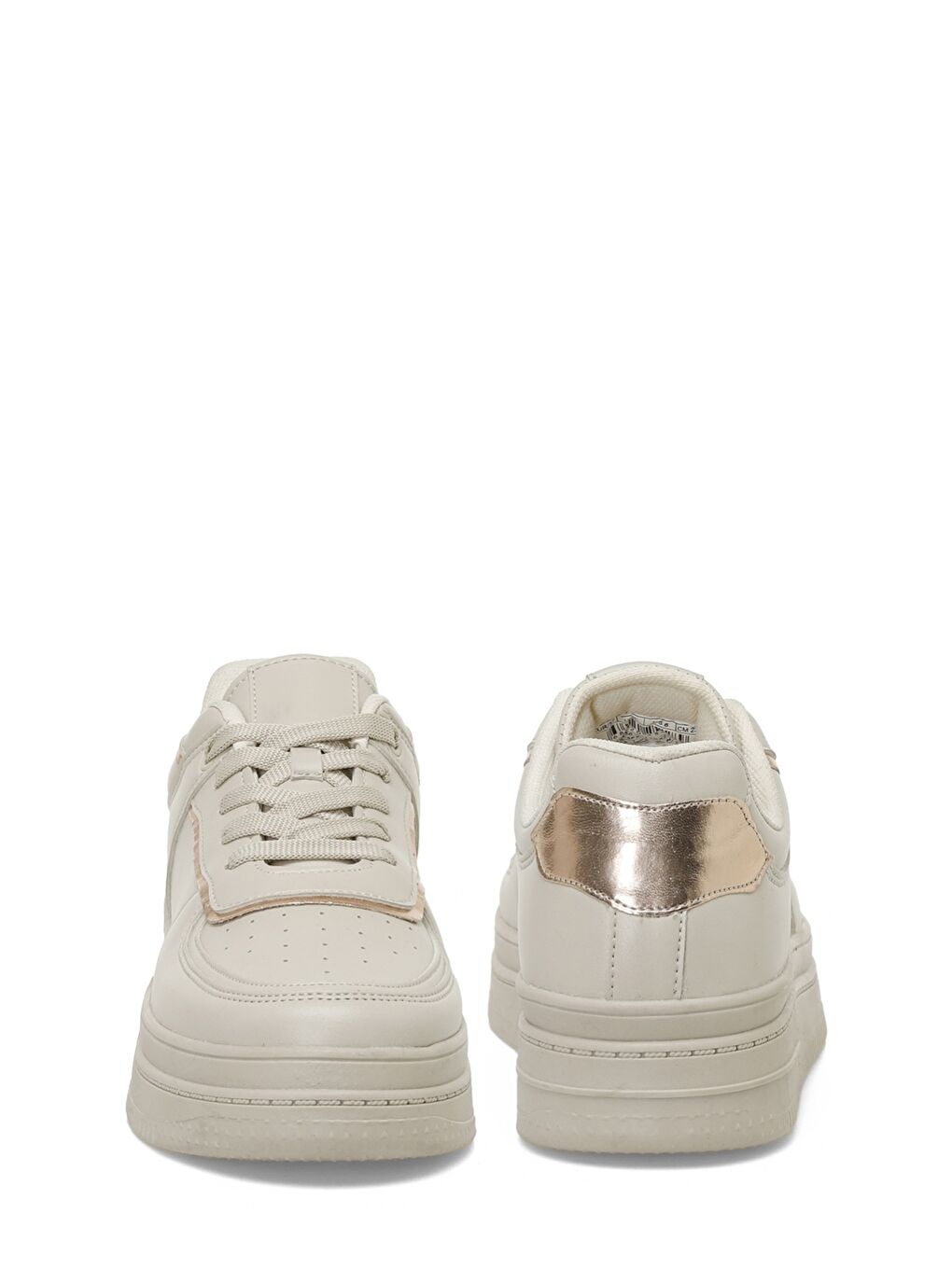 Bej TRX24S-005 5FX Krem Kadın Sneaker-4