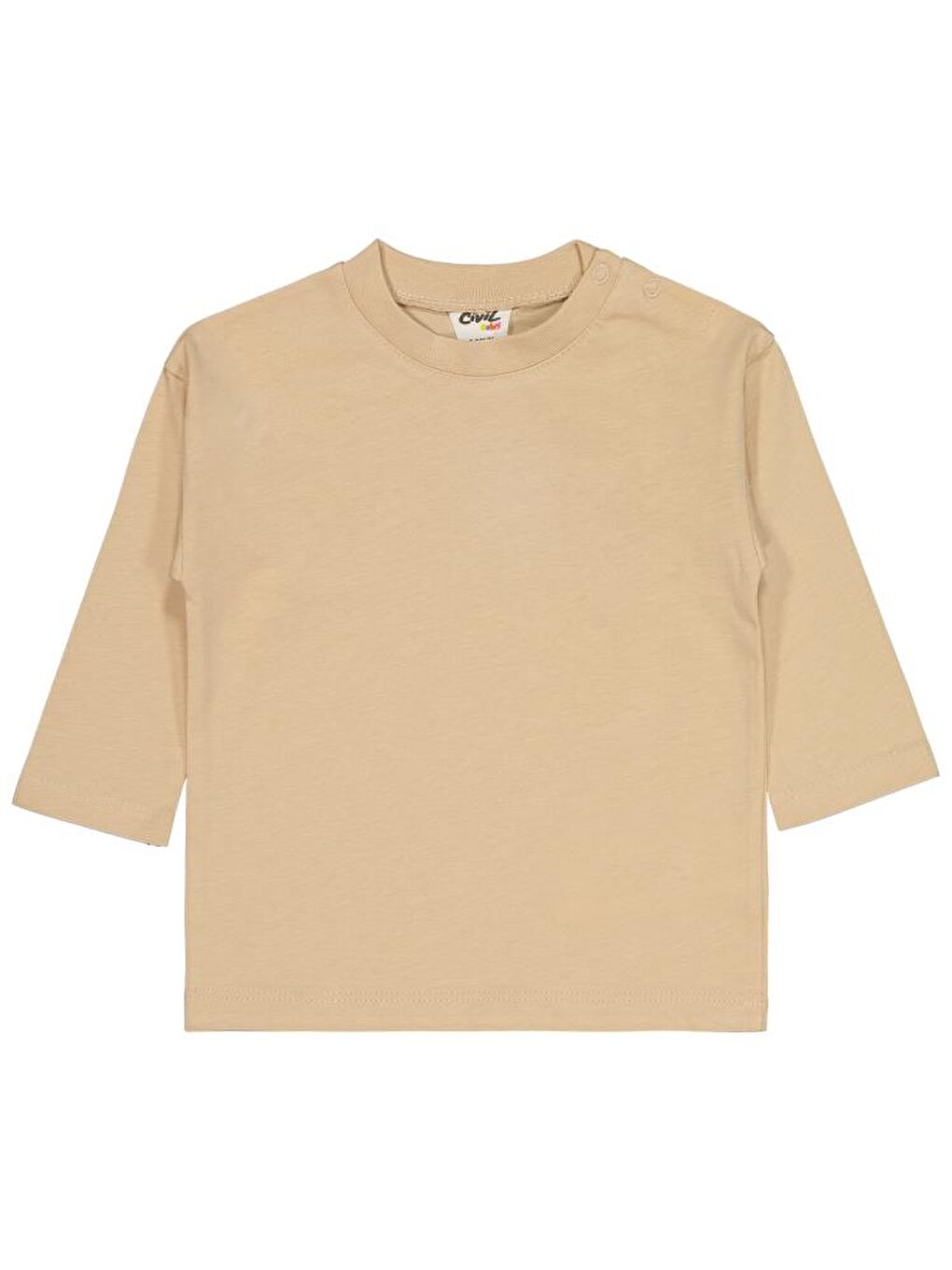 Bej Baby Basic 6-18 Ay Sweatshirt-1