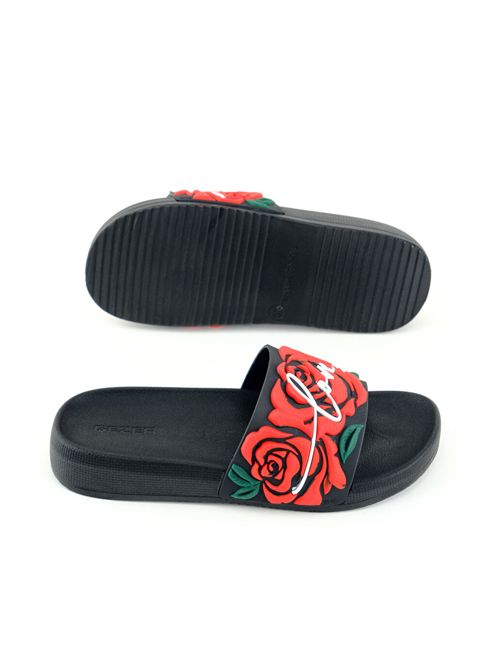 Kırmızı Kadın Yazlık Rahat Taban Ev Bahçe Günlük Terlik-4