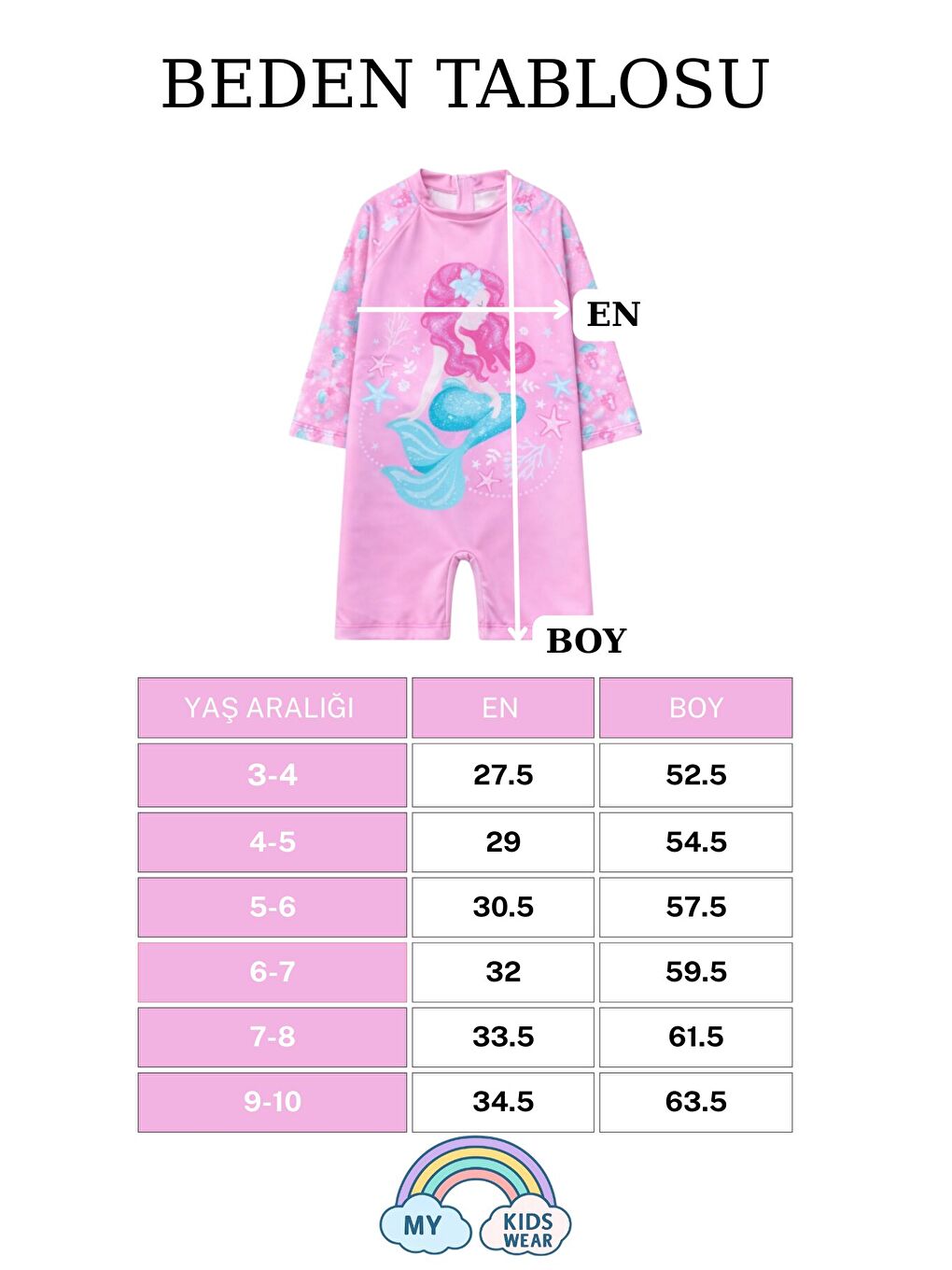 Ekru Kız Çocuk Deniz Kombini 3’lü Set – Mayo, Havlu ve Bone 12578-4