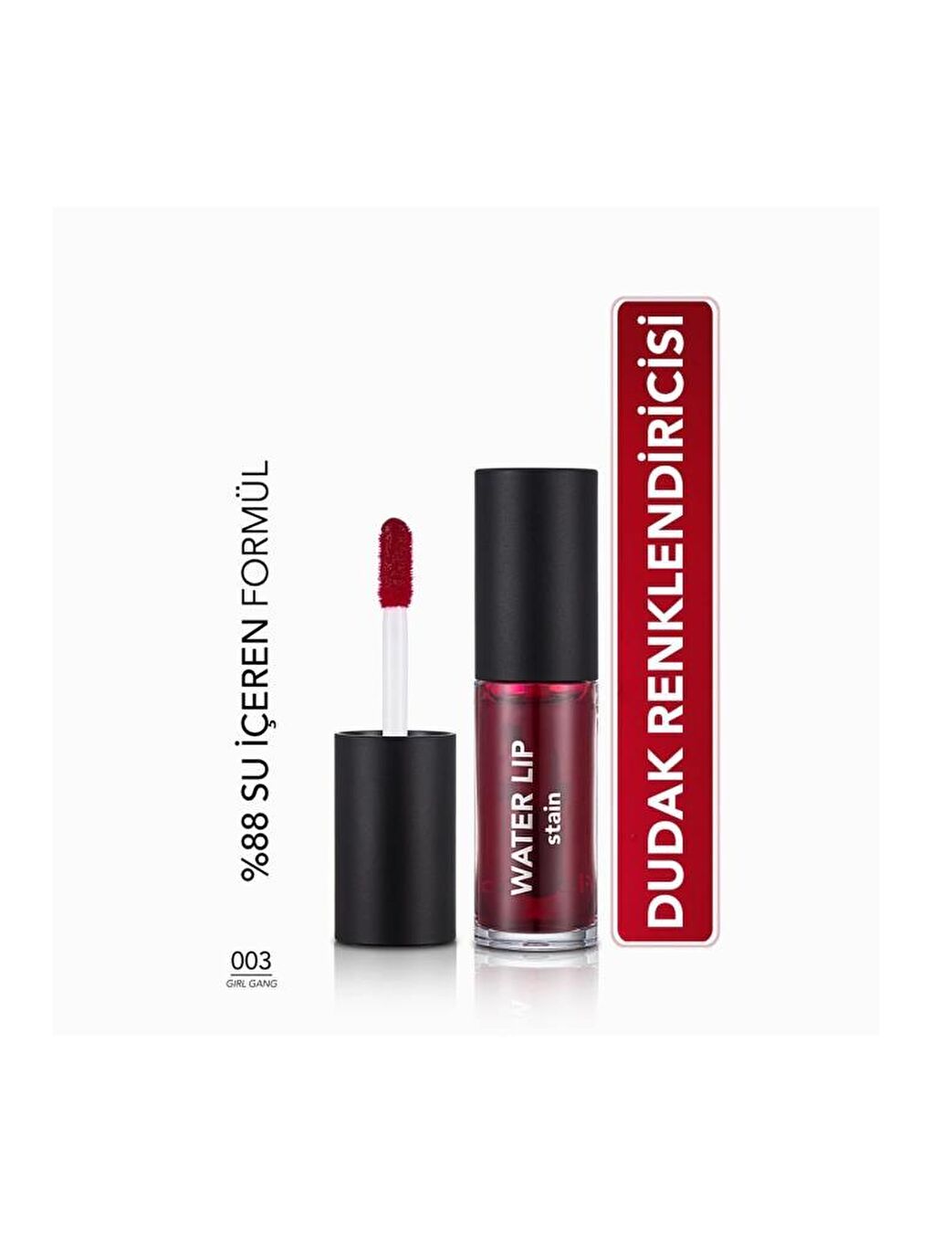 Flormar Açık Bej Kalıcı Mat Dudak Tint'i (Mor) - Water Lip Stain - 003 Girl Gang - 8682536042185