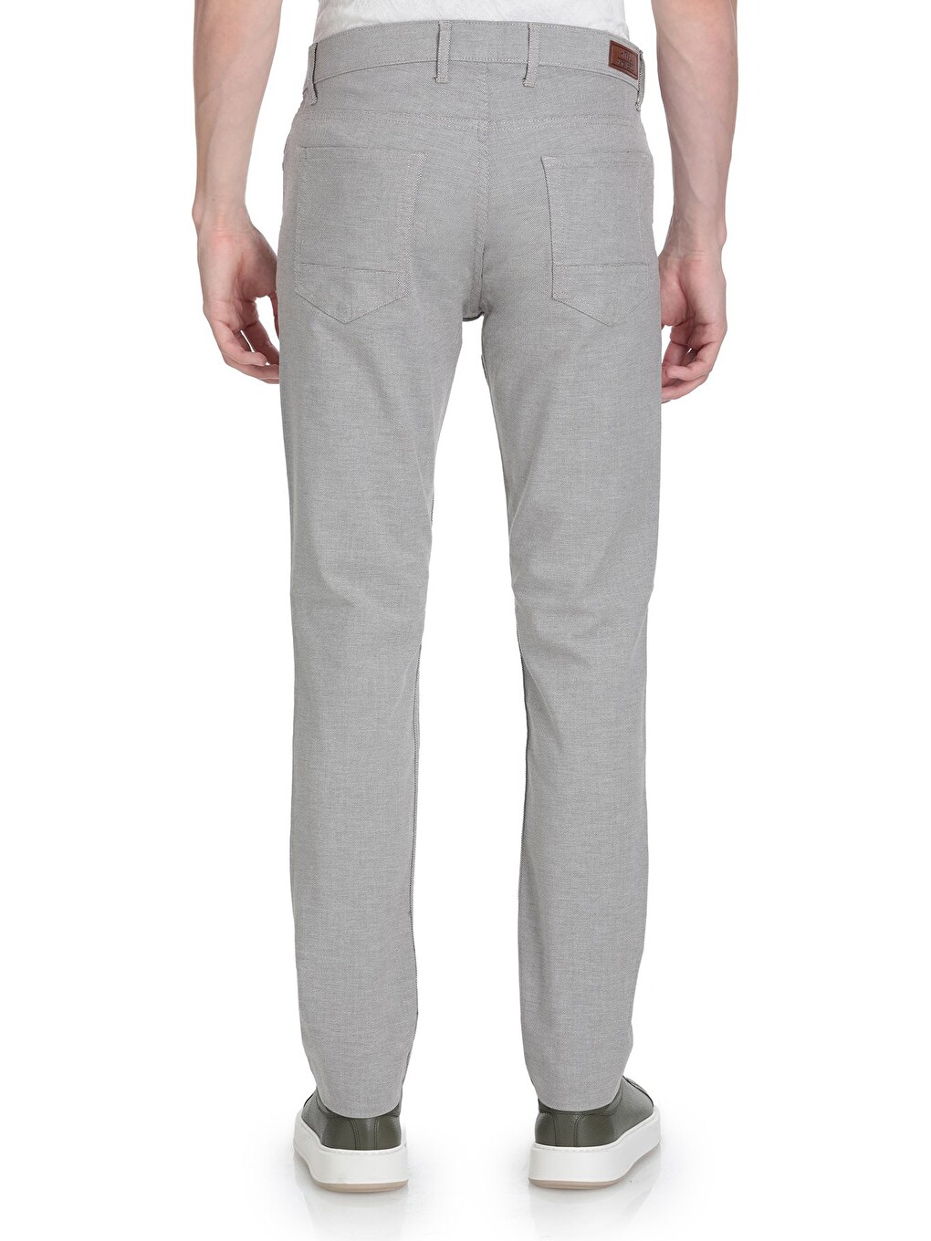 Bej Vizon Regular Fit Pamuklu 5 Cep Kanvas Pantolon-3