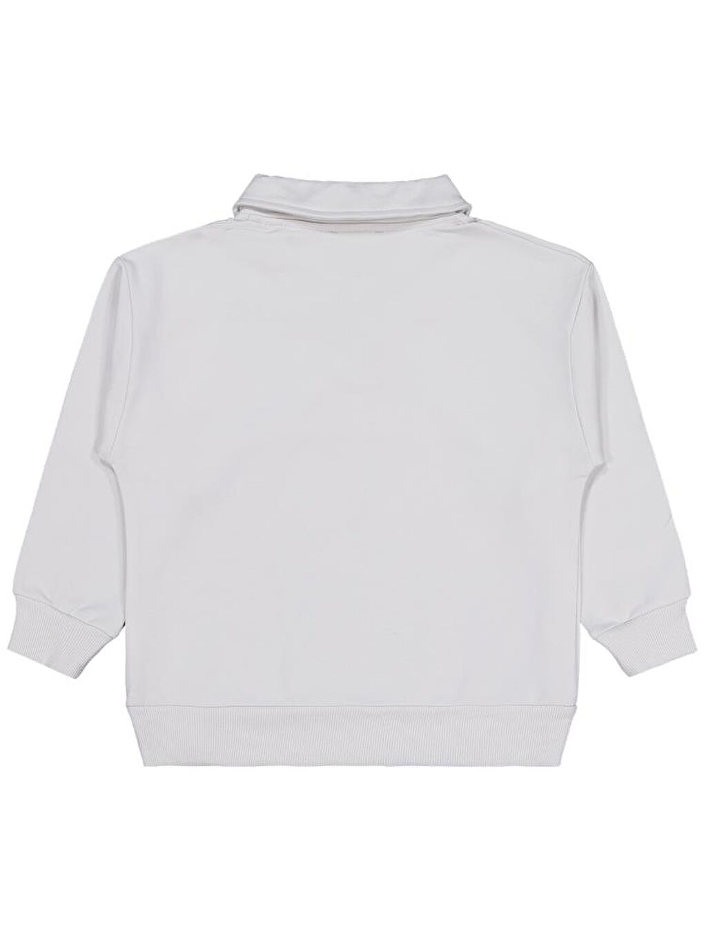Gri Boys Pola Yaka 6-9 Yaş Sweatshirt