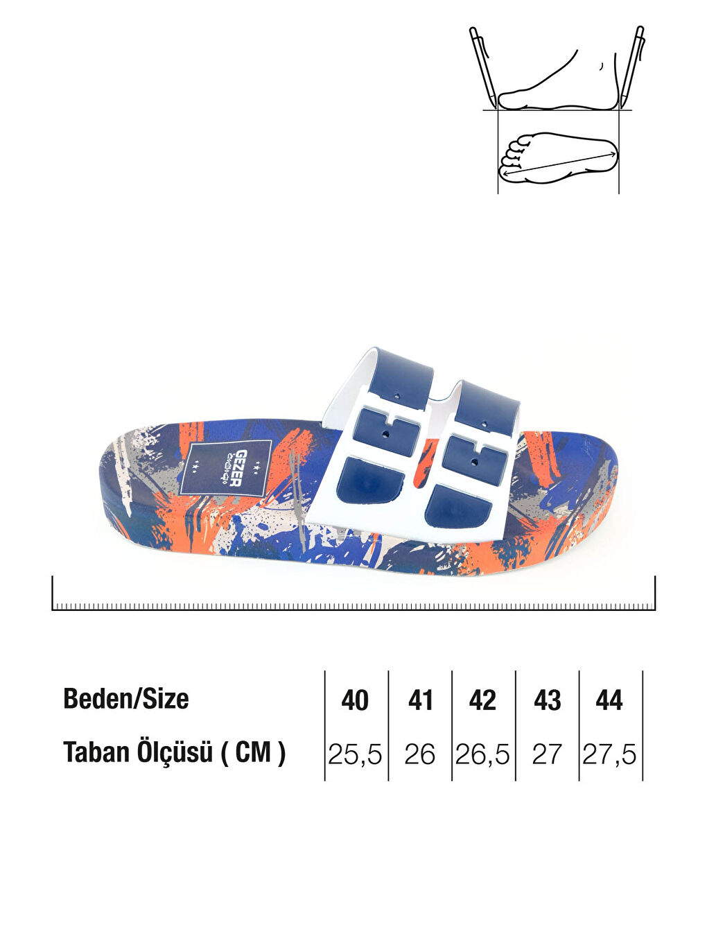 Lacivert Erkek Yazlık Rahat Taban Havuz Plaj Banyo Günlük Terlik-1