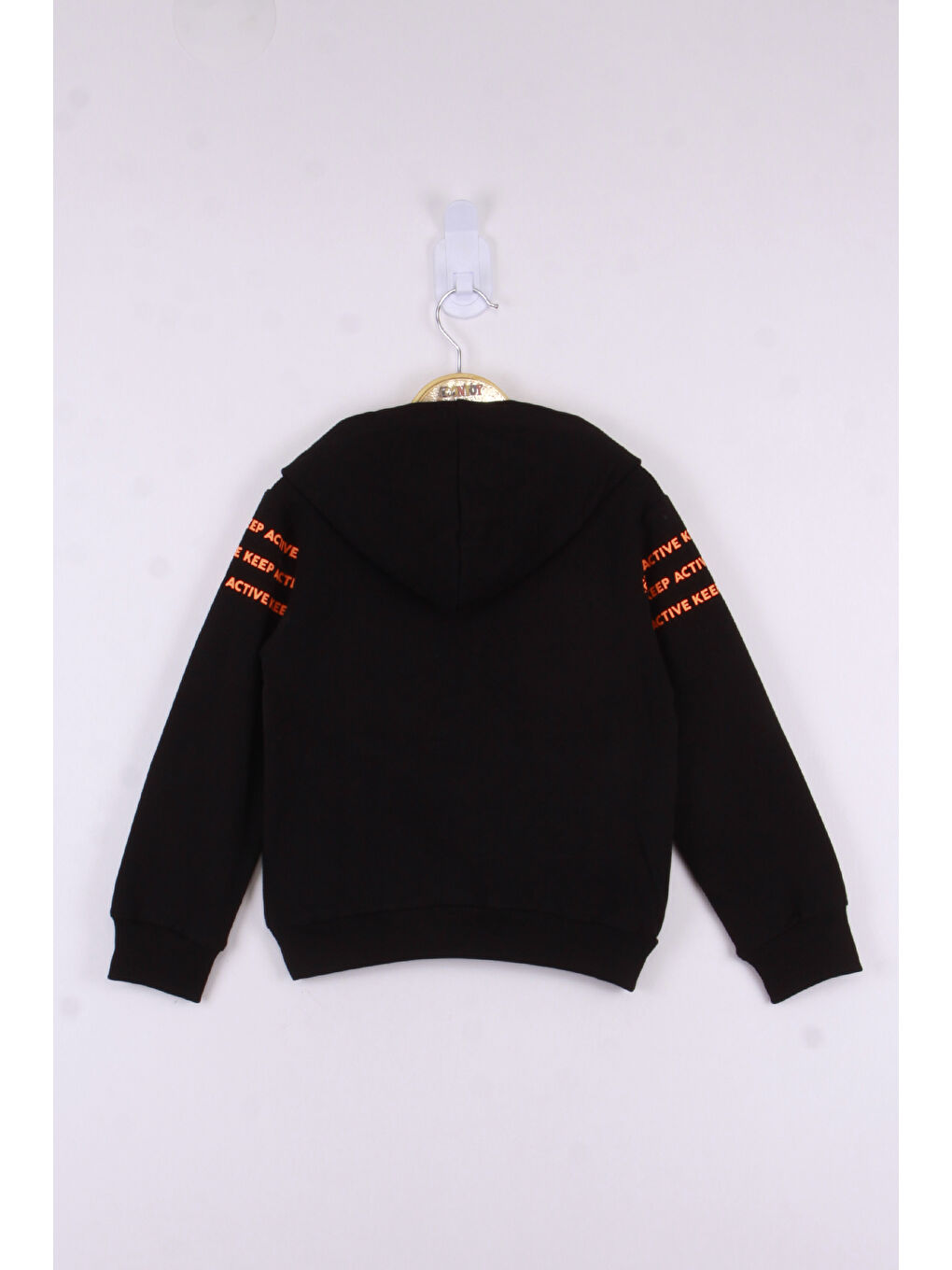 Siyah Erkek Çocuk Keep Active Baskılı Sweatshirt-1