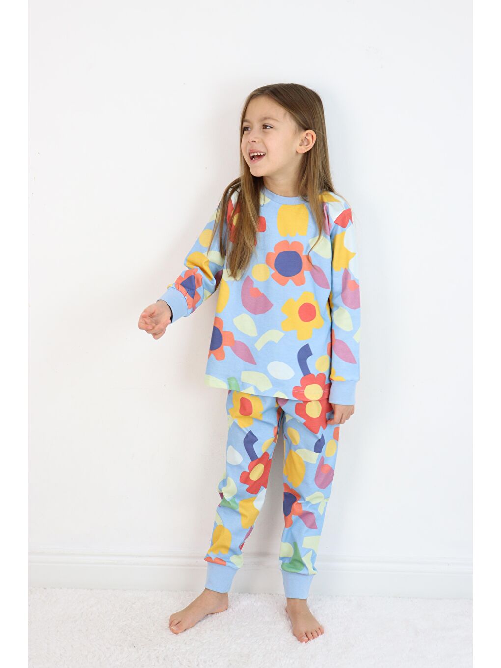 Mavi Kız Pijama Takımı-1