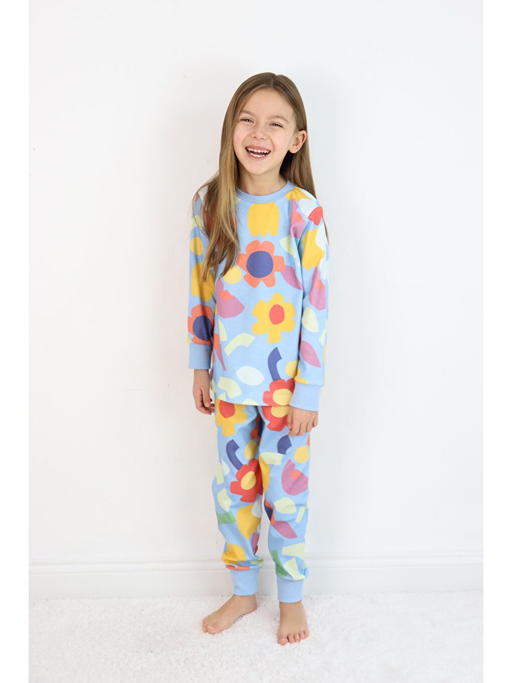 Mavi Kız Pijama Takımı-3