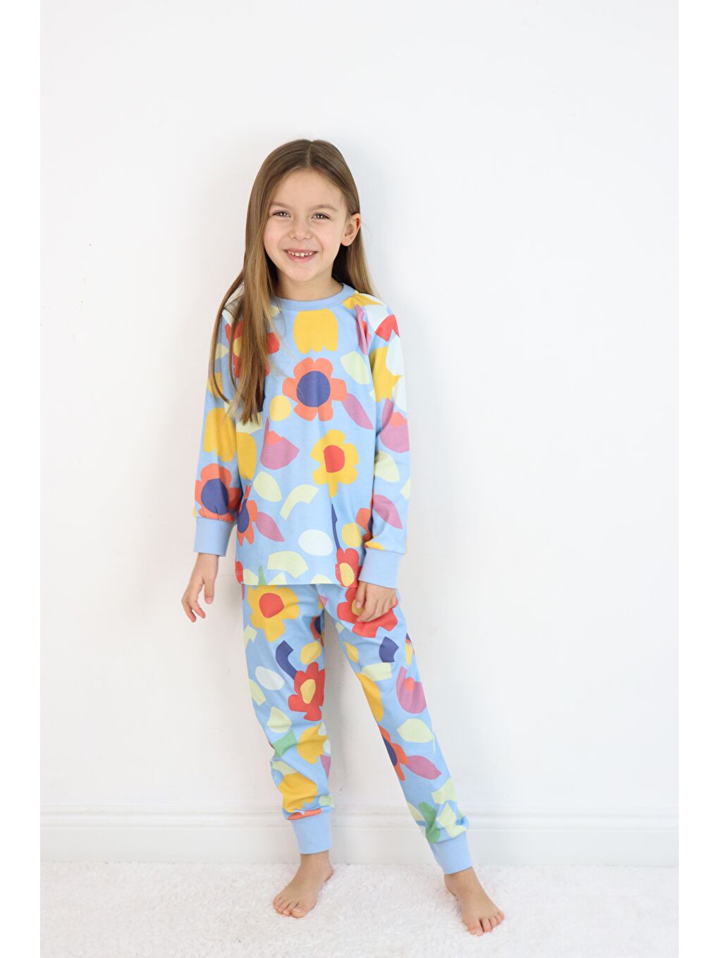 Mavi Kız Pijama Takımı-4