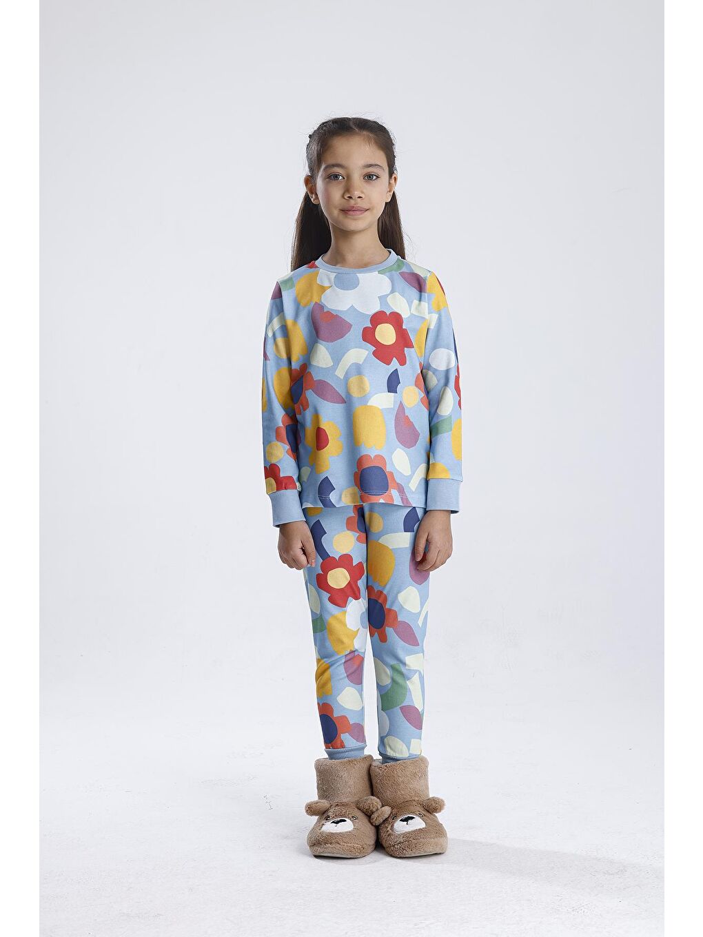 Mavi Kız Pijama Takımı-5