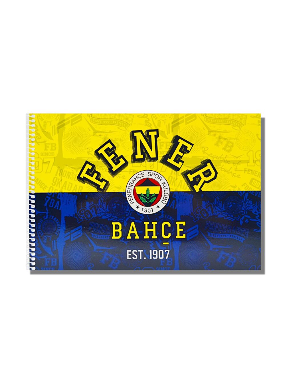 Timon Lacivert-Sarı Fenerbahçe 17x24 15 Yaprak Karton Kapak Spiralli Resim Defteri (463636)