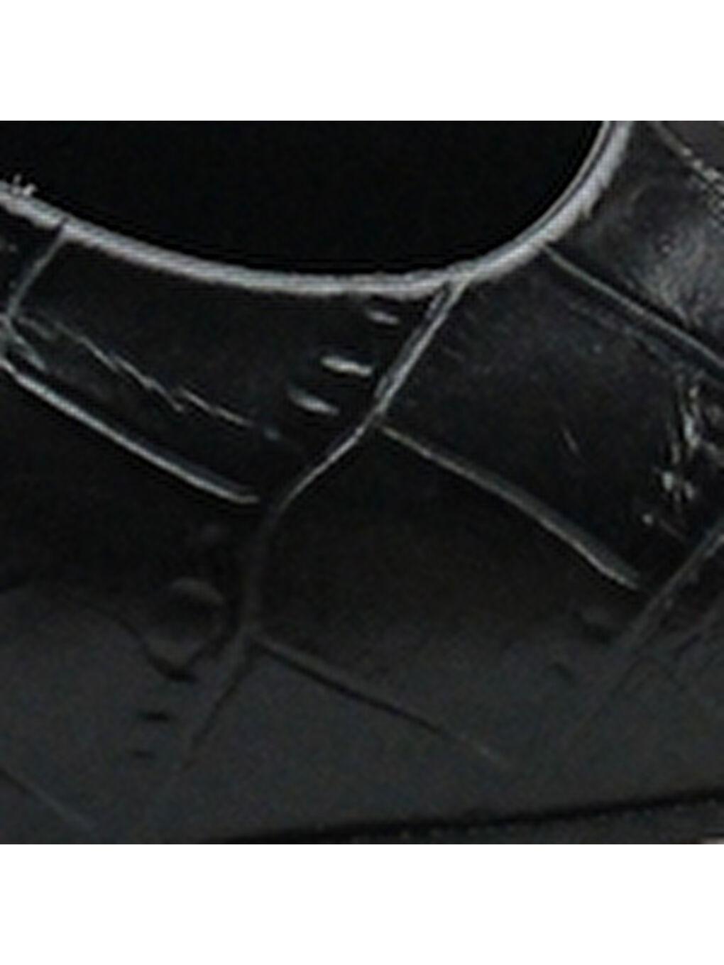 Siyah Lynett Sivri Burunlu Orta Topuklu Arkası Kare Arkadan Bantlı Kadın Ayakkabı-6