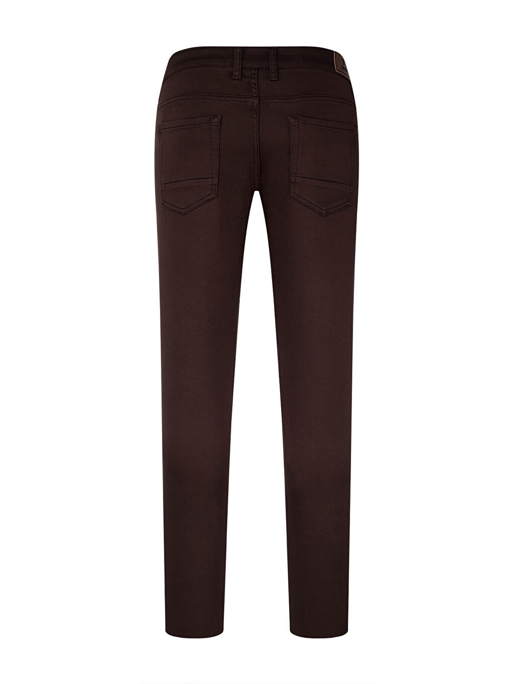 Kahverengi Slim Fit Pamuklu 5 Cep Kanvas Pantolon-2