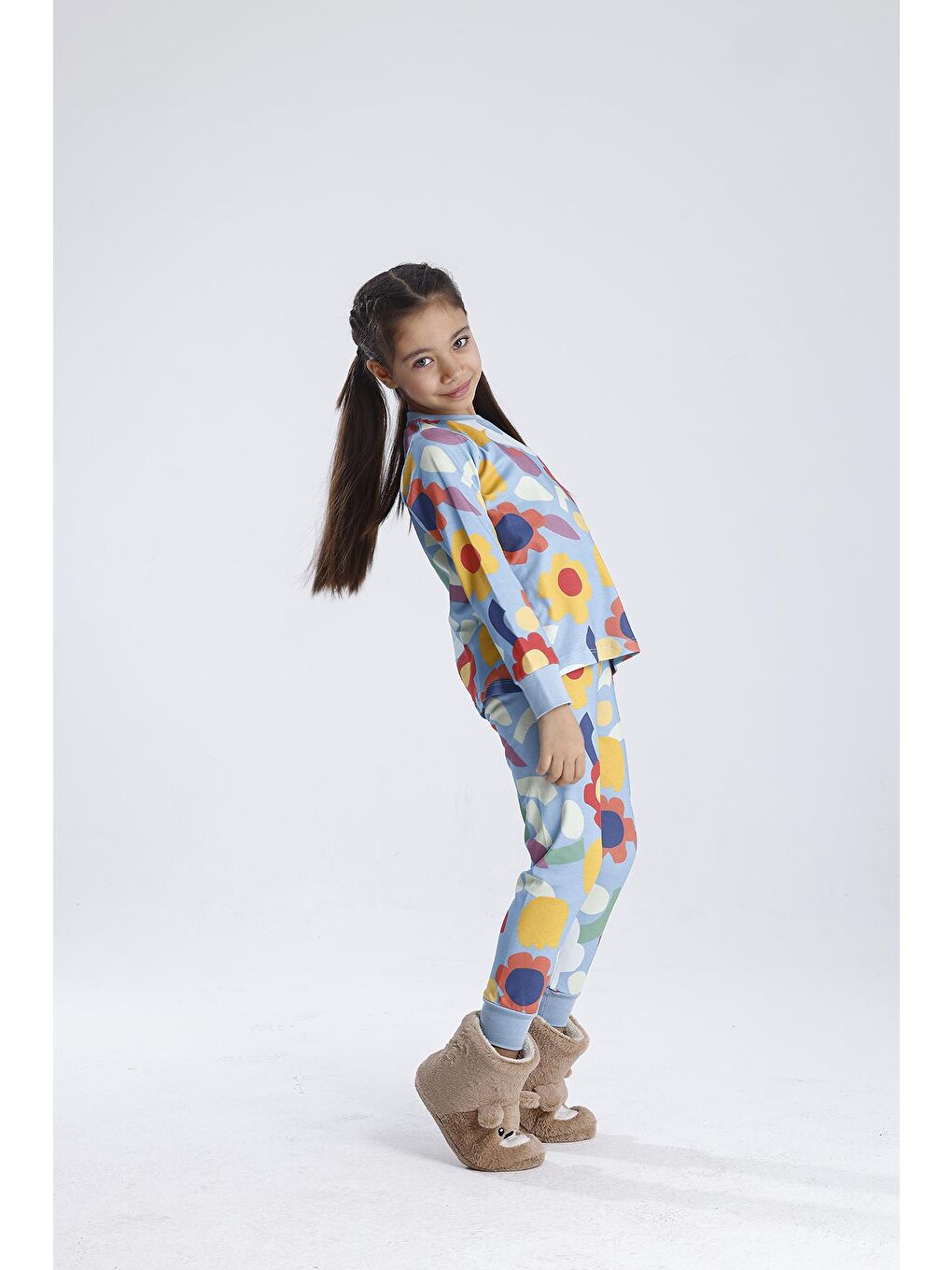 Mavi Kız Pijama Takımı-8