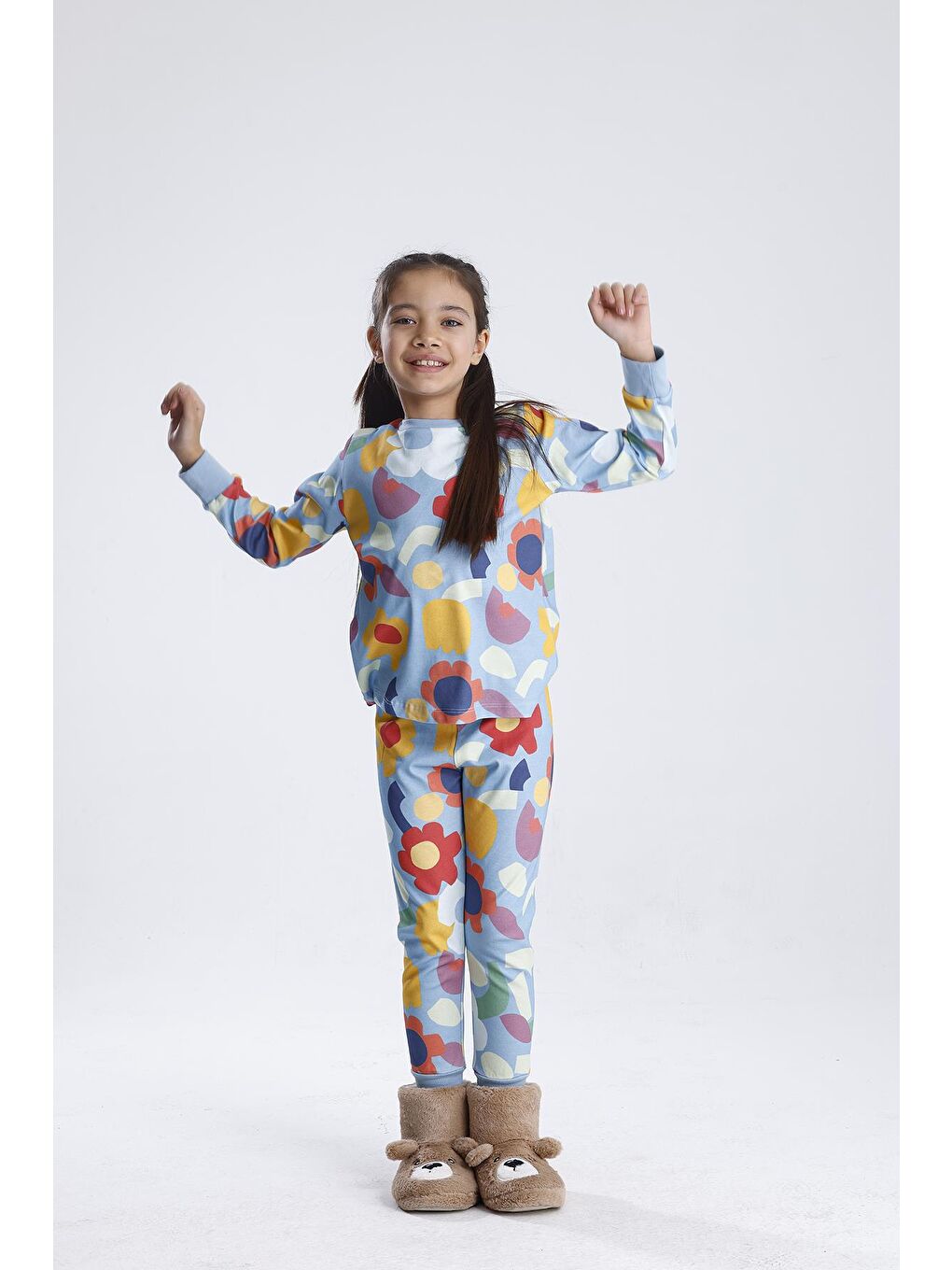 Mavi Kız Pijama Takımı-9