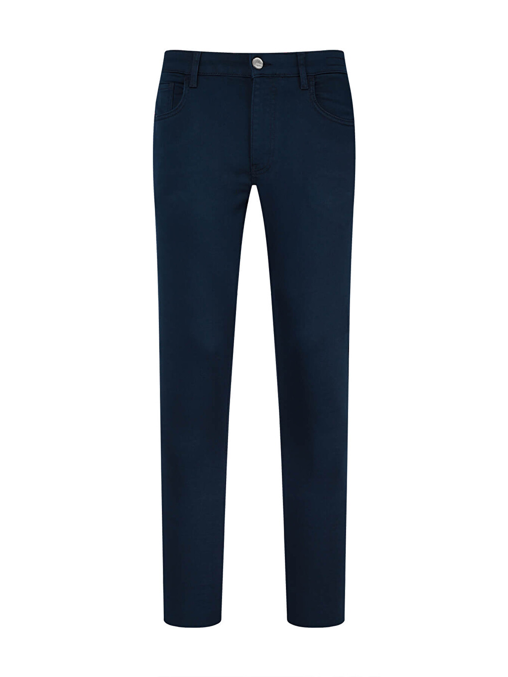 Lacivert Slim Fit Pamuklu 5 Cep Kanvas Pantolon