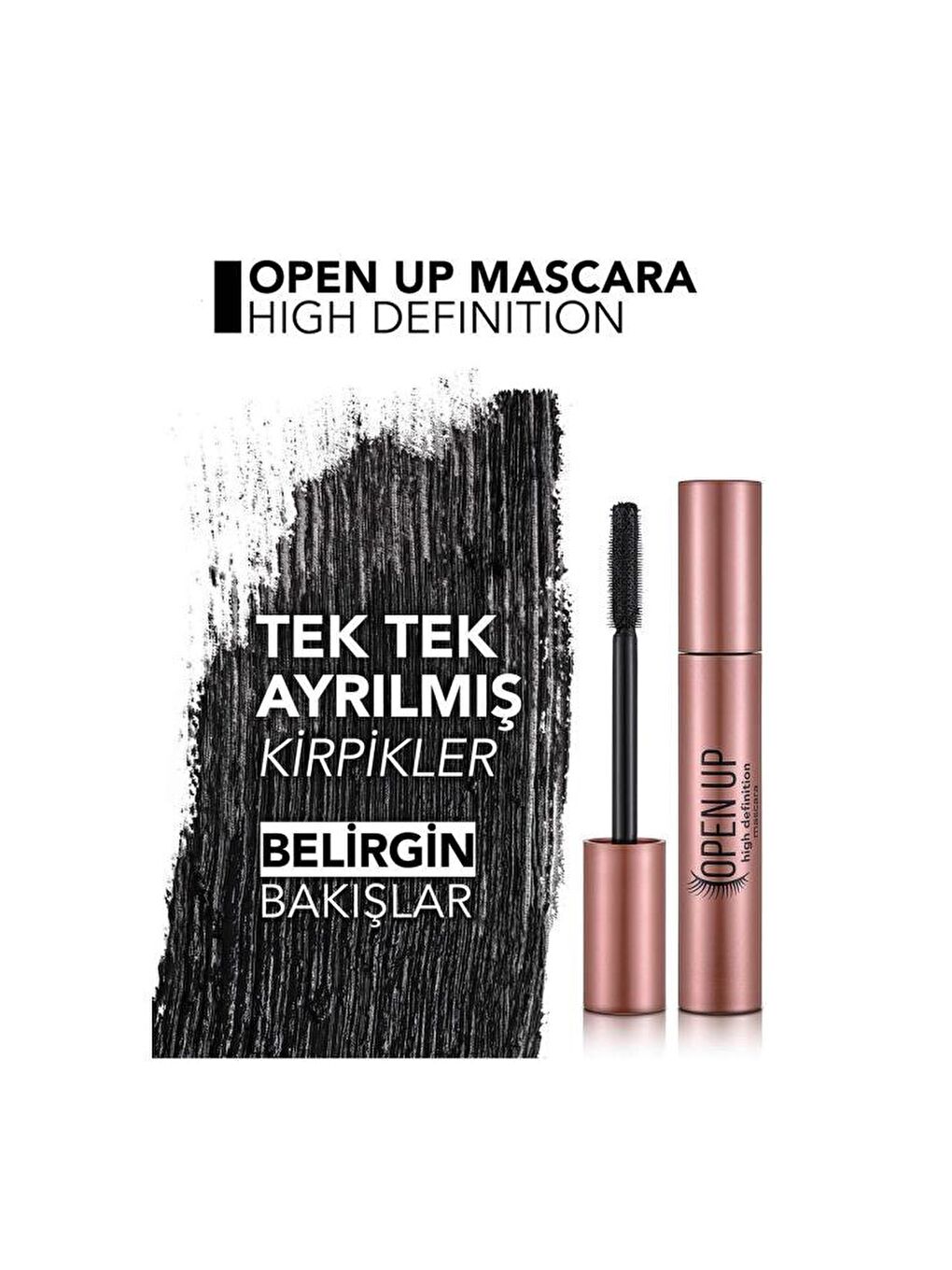 Flormar Açık Bej Tek Tek Ayıran Maskara (Siyah) - Open Up HD Mas. - 001 - 8682536058346 - 4