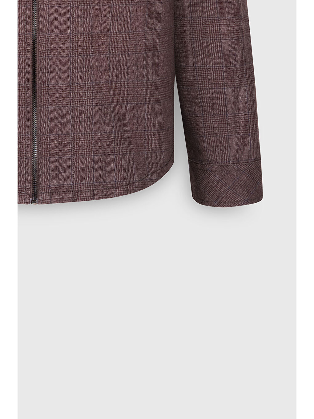 Erkek Kahverengi Standart Fit Normal Kesim Pamuklu Yan Cep Gömlek Ceket-9