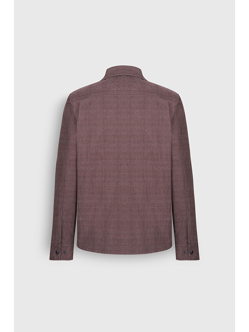 Erkek Kahverengi Standart Fit Normal Kesim Pamuklu Yan Cep Gömlek Ceket-10