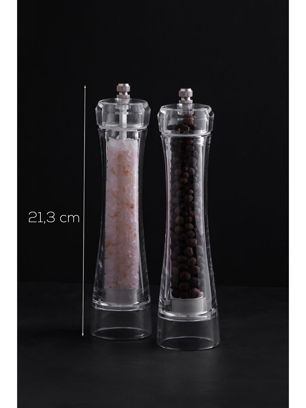 Renksiz 5915366 Baharat Öğütücü 2li Set-1