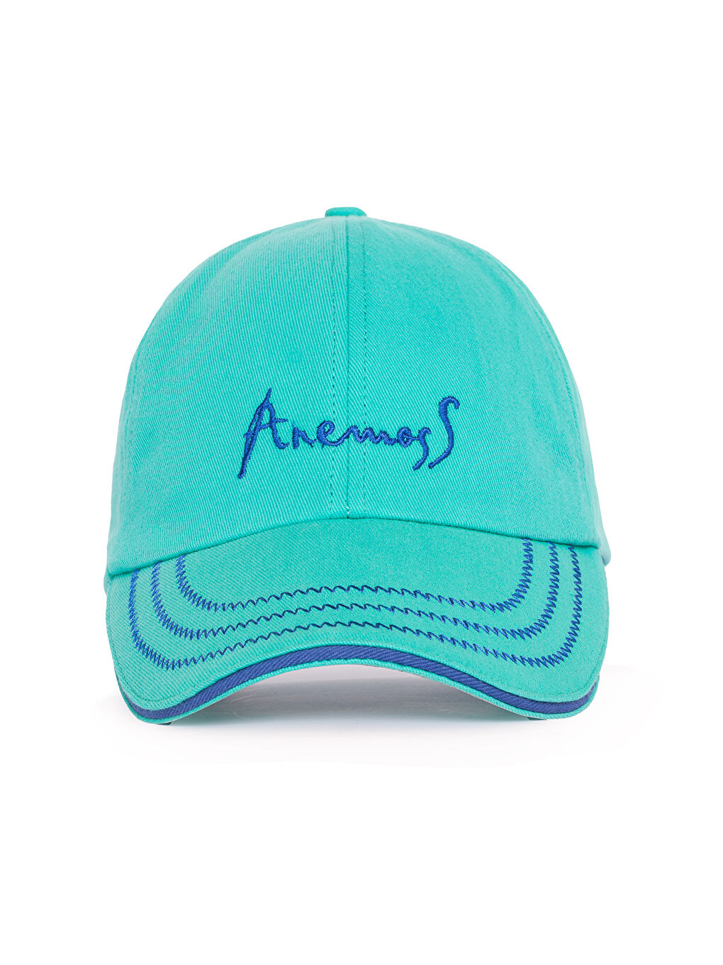 Turkuaz Yelken Nakışlı Yazlık Şapka – Pamuklu, Hafif ve Nefes Alabilir Kumaş