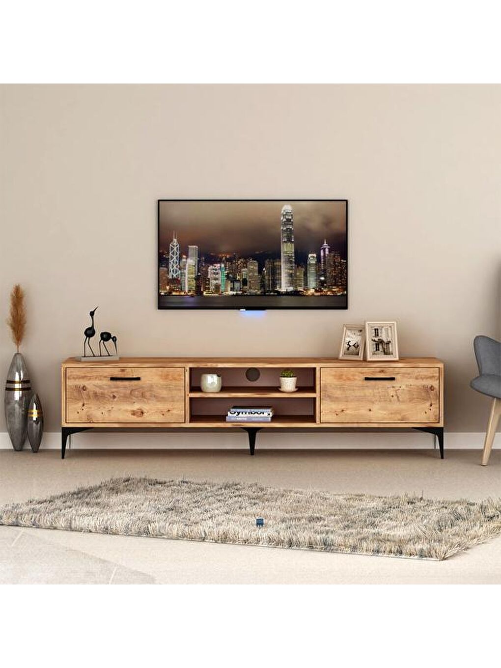 Kahverengi Nova Tv Ünitesi - Atlantik Çam