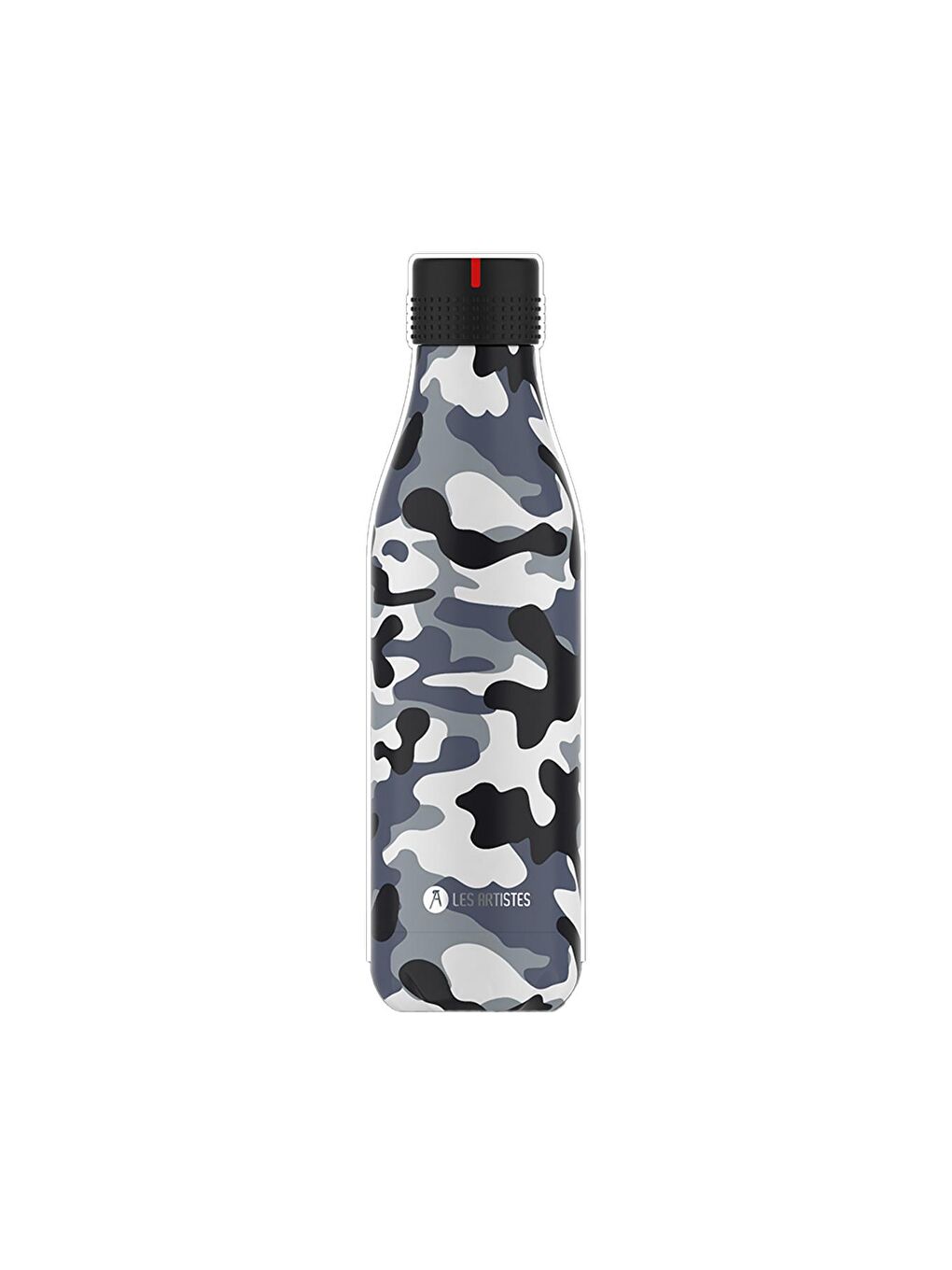 Les Artistes Paris Siyah-Renklidesenli Isı Yalıtımlı Çelik Termos Matar 500ML Camouflage