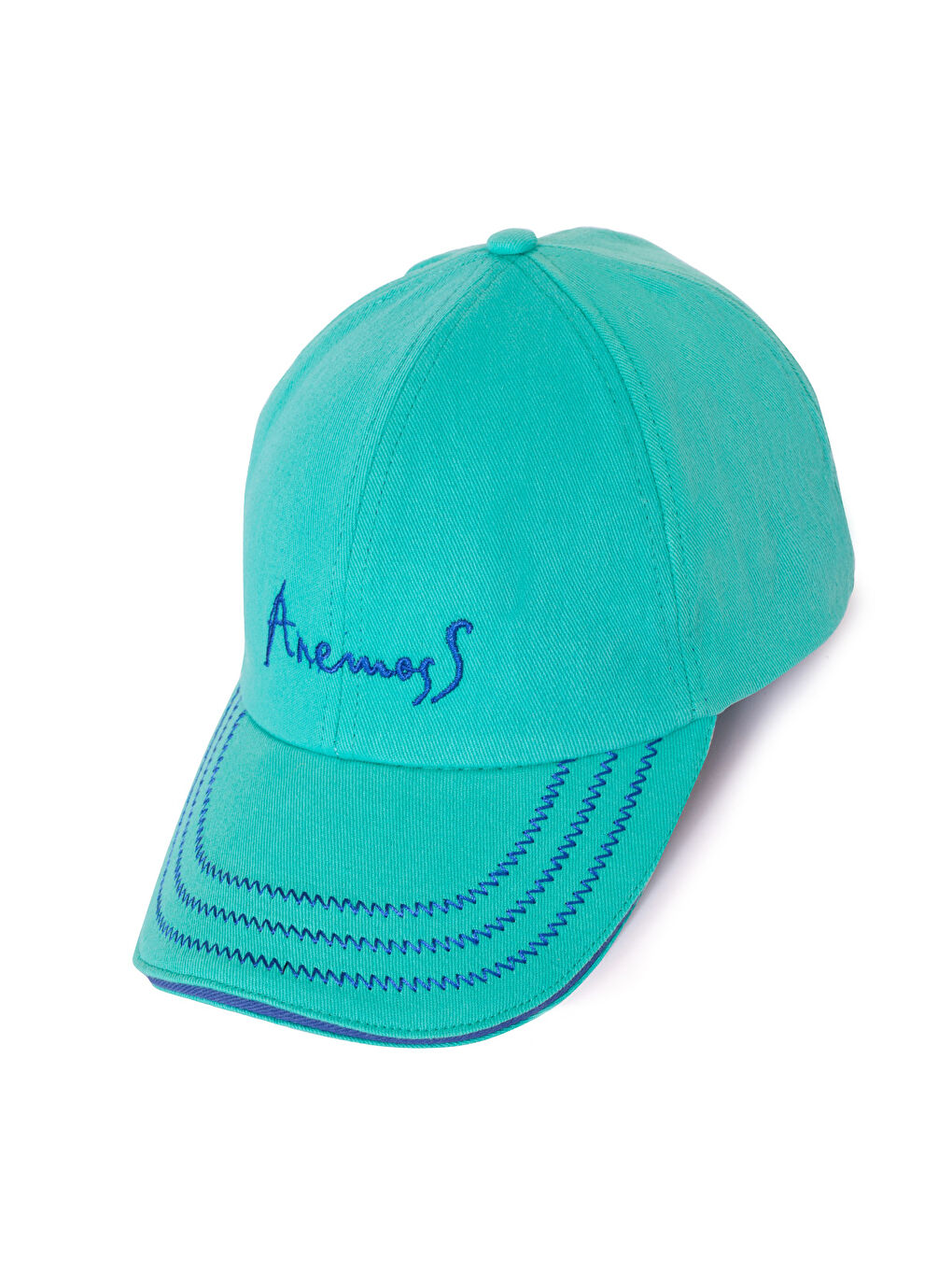 Turkuaz Yelken Nakışlı Yazlık Şapka – Pamuklu, Hafif ve Nefes Alabilir Kumaş-4