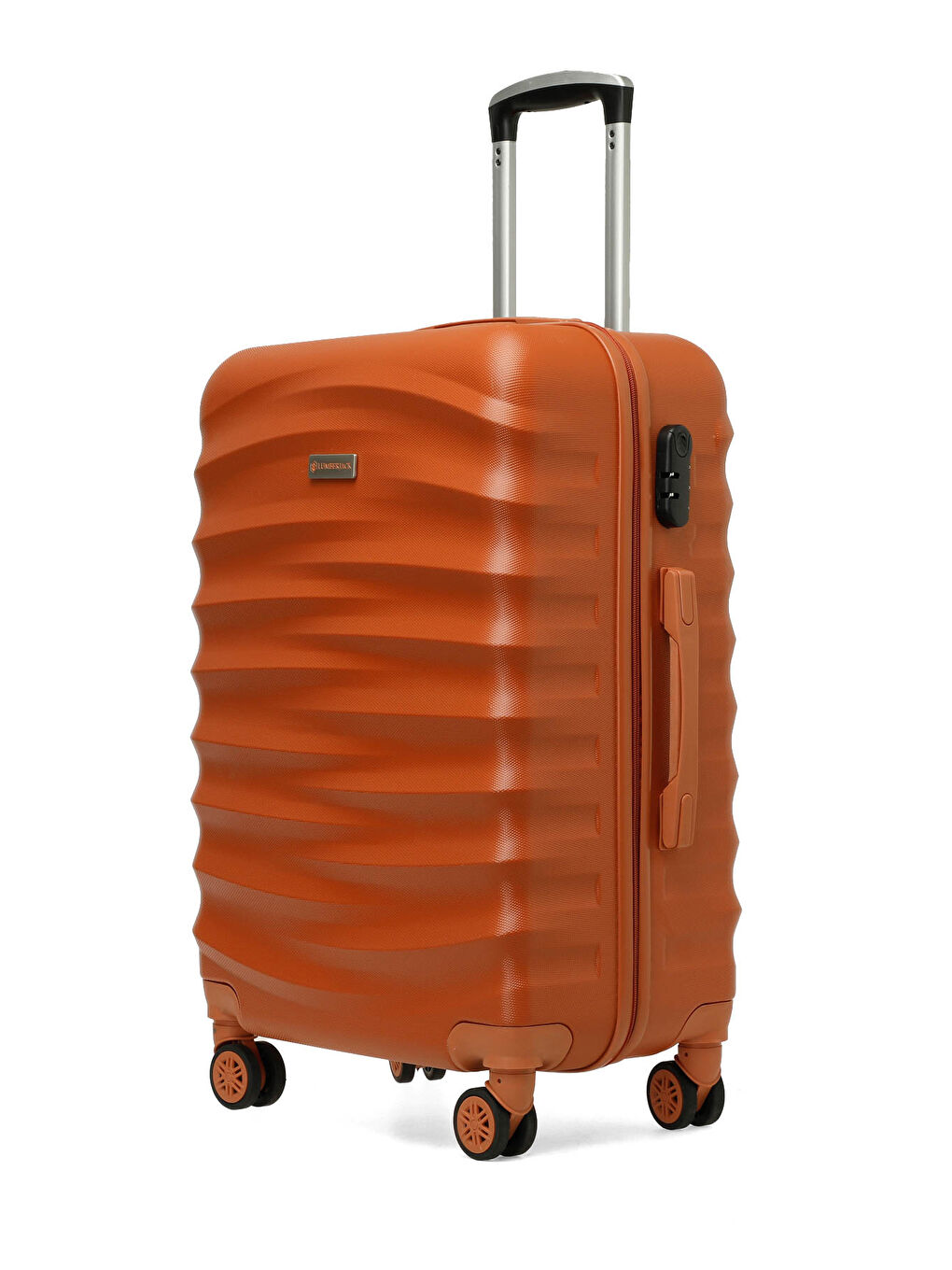 Turuncu NEWYORK -B ABS 5PR Kiremit Unisex Büyük Boy Valiz-1